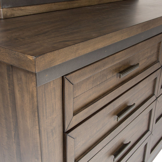 Thornwood Hills - Storage Bed, Dresser & Mirror - Hornell Furniture Outlet