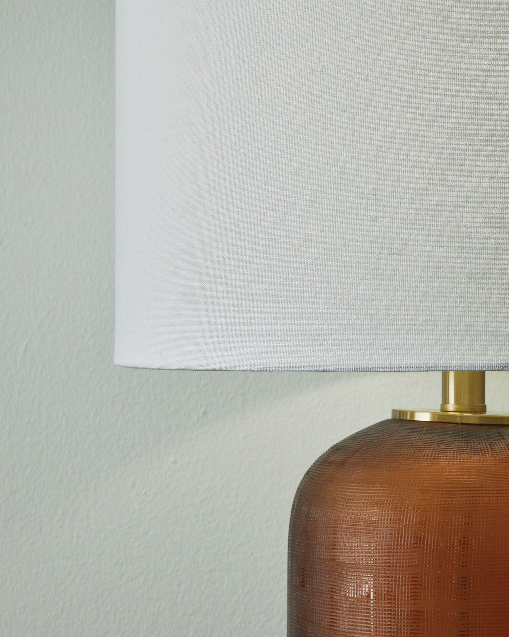 Farberman - Amber - Glass Table Lamp - Hornell Furniture Outlet