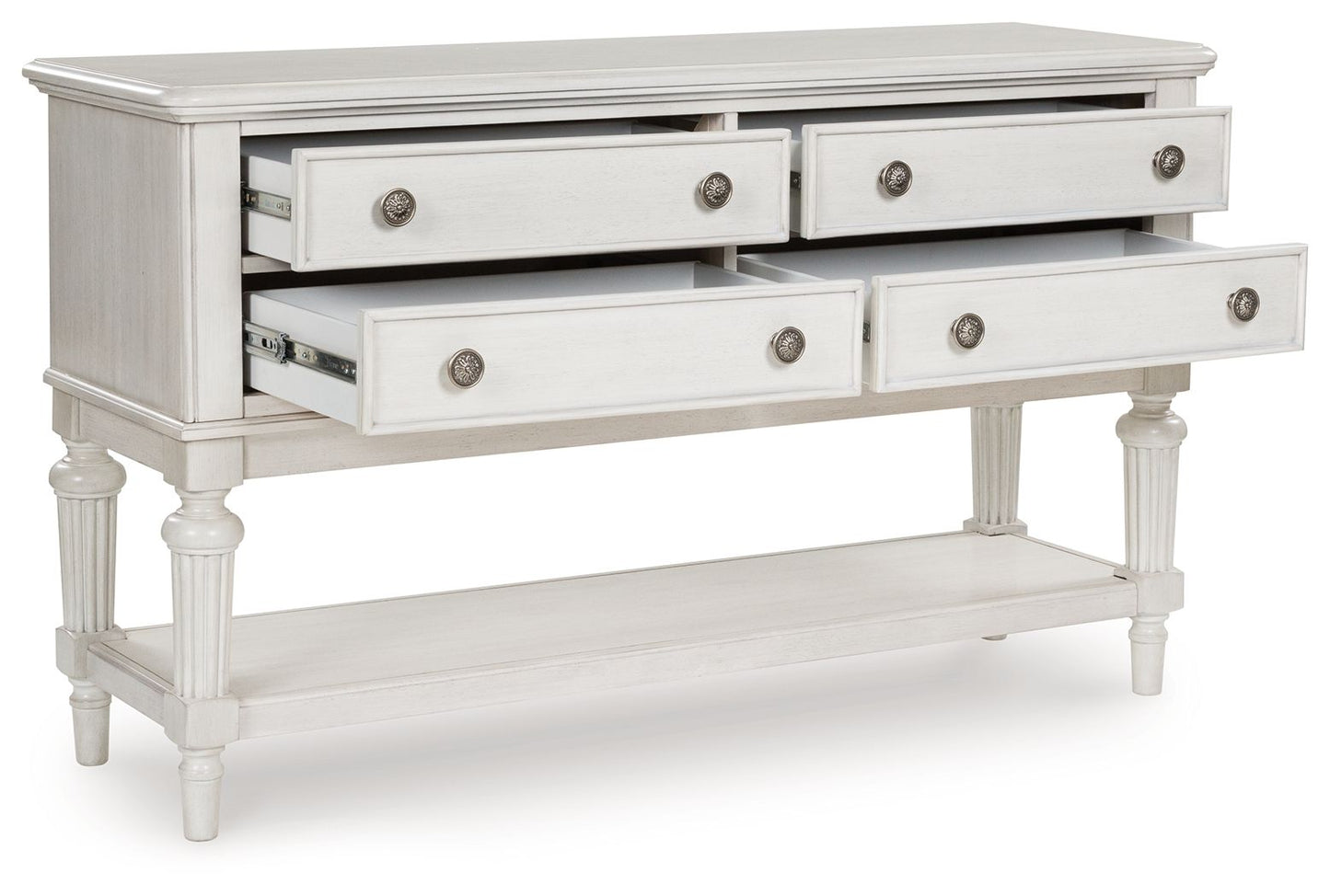 Montelaine - Antique White - Dining Room Server - Hornell Furniture Outlet