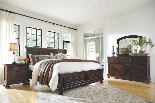 Porter - Sleigh Bedroom Set - Hornell Furniture Outlet