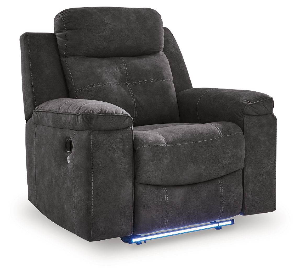 Brysonview - Zero Wall Recliner - Charcoal - Hornell Furniture Outlet