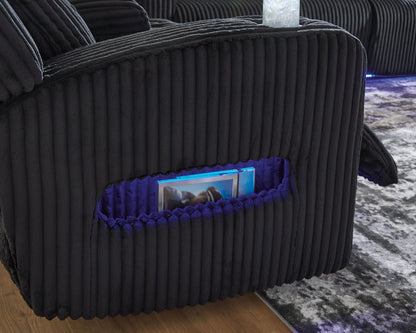 Forest Lake - Power Reclining Loveseat With Console / Adj Headrest - Hornell Furniture Outlet