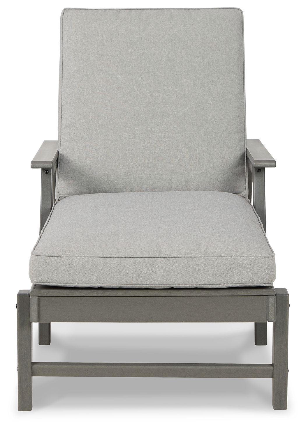 Visola - Chaise Lounge with Cushion - Gray - Hornell Furniture Outlet