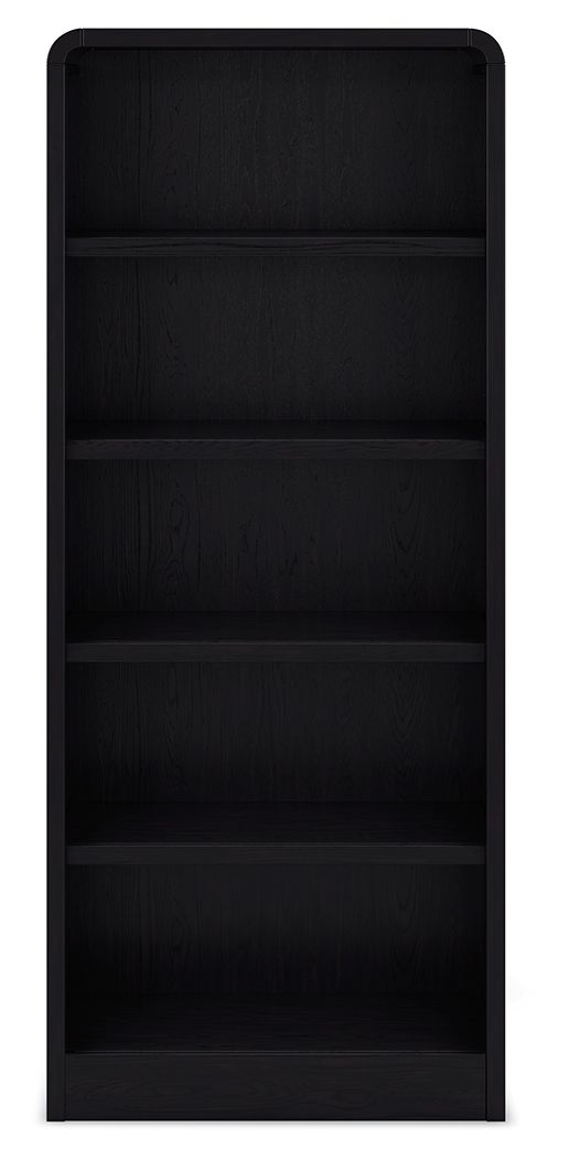 Rowanbeck - Black - Large Bookcase - Hornell Furniture Outlet