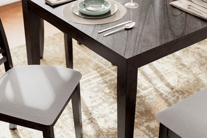 Langwest - Brown - Dining Room Table Set (Set of 6) - Hornell Furniture Outlet