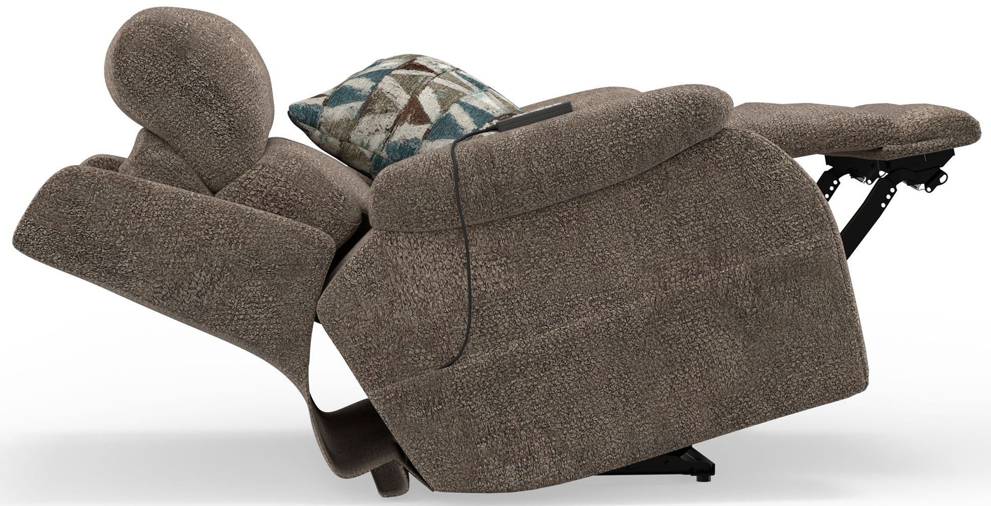 Joya - Power Lay Zero Gravity Recliner With Power Adjustable Headrest And CR3 Heat/Massage/Lumbar/ZG - Mushroom - Hornell Furniture Outlet