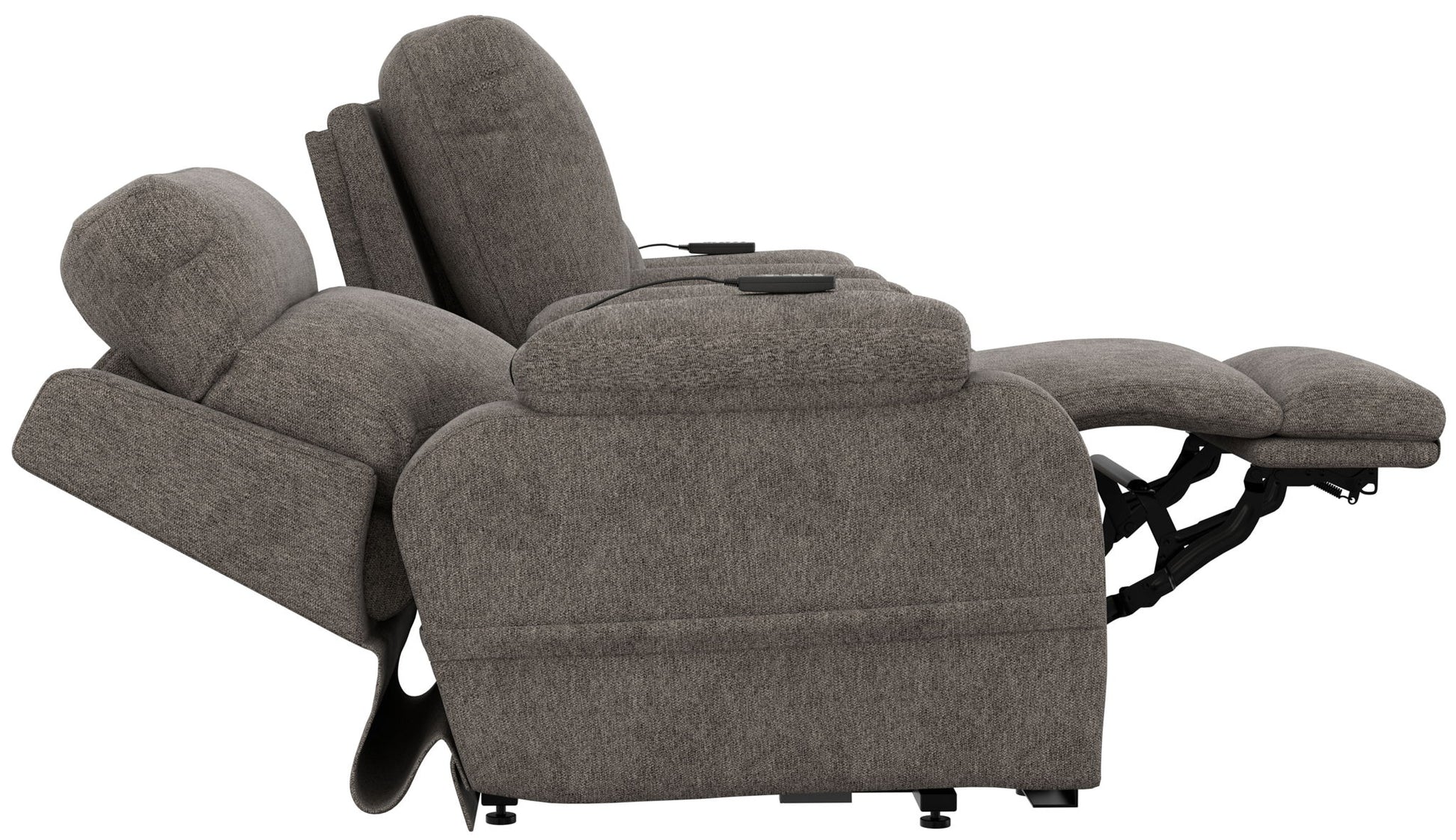 Regenerator - Dual Lift Power Headrest Console Loveseat With CR3 Heat/Massage/Lumbar/Zero Gravity - Hornell Furniture Outlet