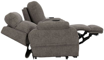 Regenerator - Dual Lift Power Headrest Console Loveseat With CR3 Heat/Massage/Lumbar/Zero Gravity - Hornell Furniture Outlet