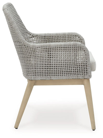 Seton Creek - Gray - Arm Chair With Cushion (Set of 2) - Hornell Furniture Outlet