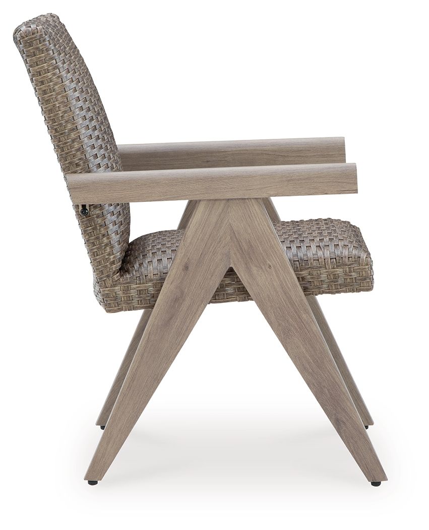 Cliff Trails - Beige - Arm Chair (Set of 2) - Hornell Furniture Outlet