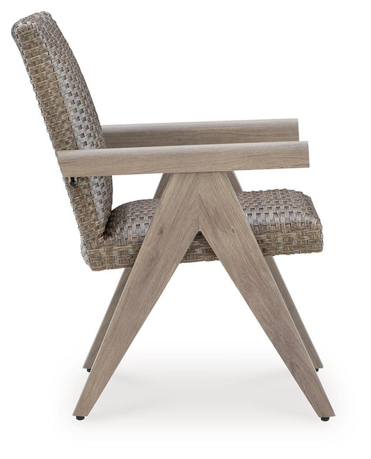 Cliff Trails - Beige - Arm Chair (Set of 2) - Hornell Furniture Outlet