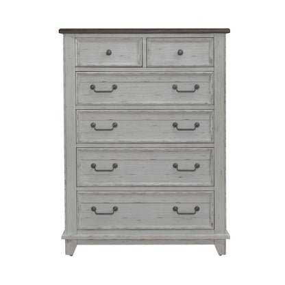 River Place - 6 Drawer Chest - White - Hornell Furniture Outlet