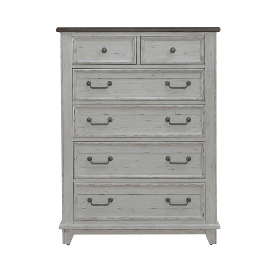 River Place - 6 Drawer Chest - White - Hornell Furniture Outlet