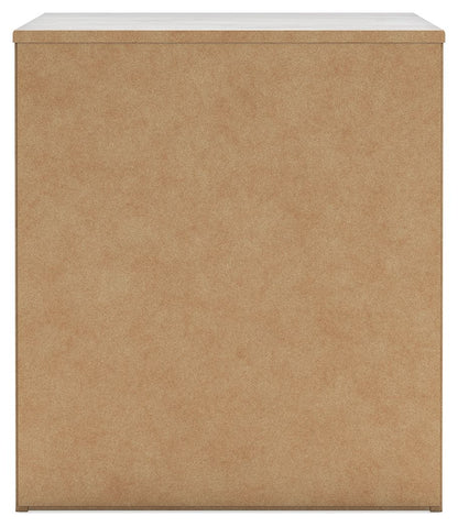 Cayboni - Whitewash - Two Drawer Night Stand - Hornell Furniture Outlet