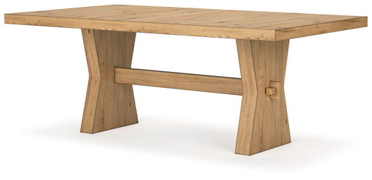 Galliden - Light Brown - Rectangular Dining Room Table - Hornell Furniture Outlet