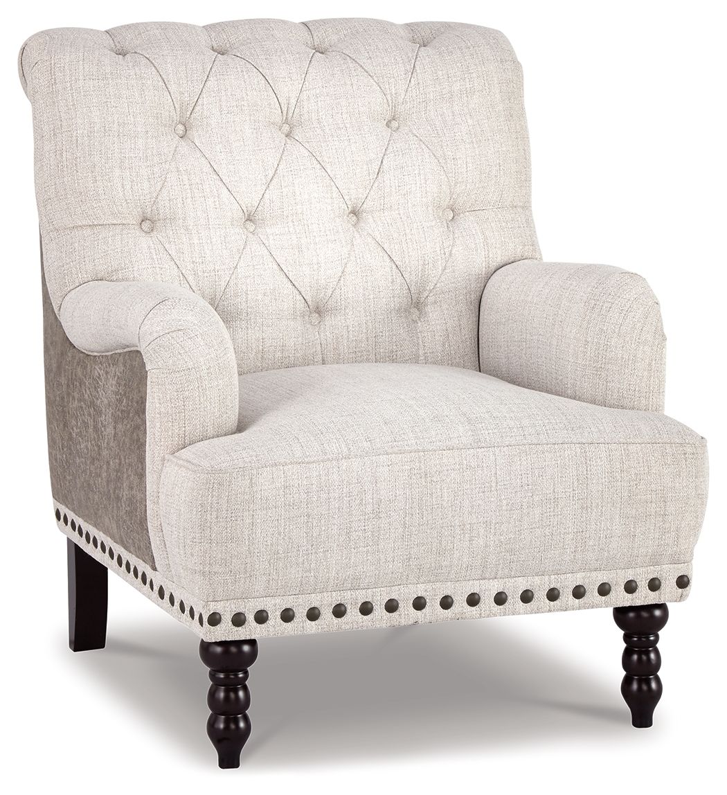 Tartonelle - Ivory / Taupe - Accent Chair - Hornell Furniture Outlet