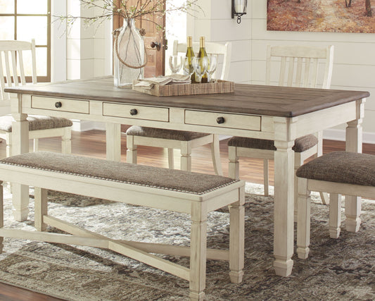 Bolanburg - Rectangular Dining Room Table - Beige - Hornell Furniture Outlet