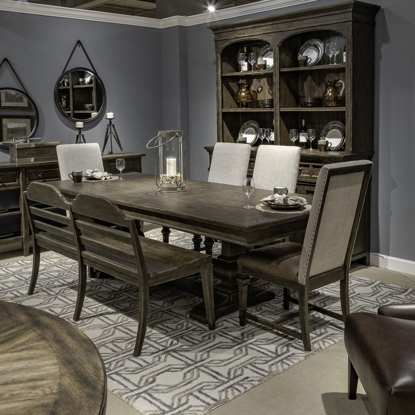 Paradise Valley - Opt Trestle Table Set - Hornell Furniture Outlet