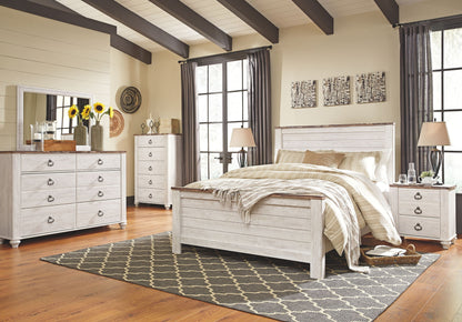 Willowton - Panel Bed - Hornell Furniture Outlet