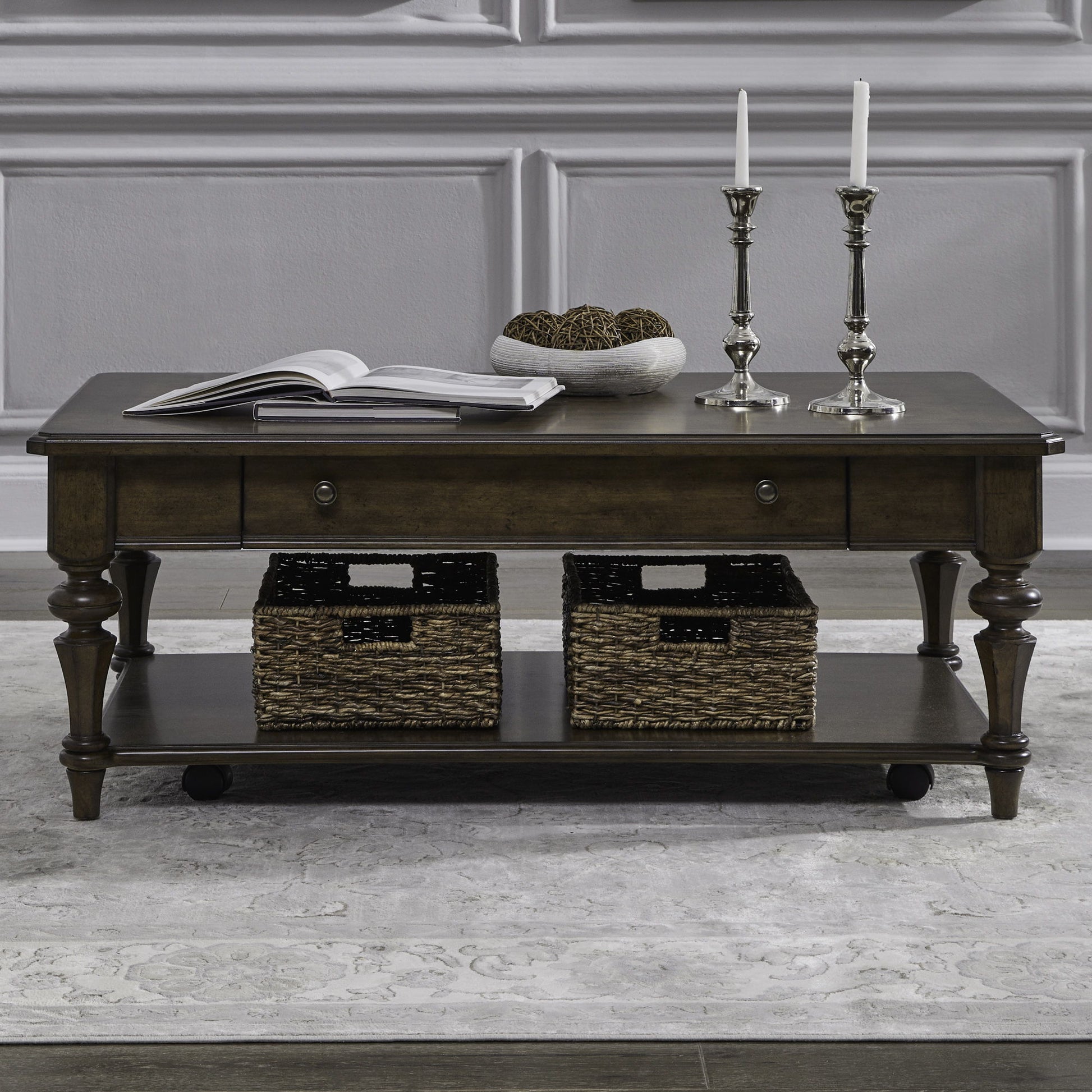 Arden Road - Rectangular Cocktail Table - Satin Cherry - Hornell Furniture Outlet