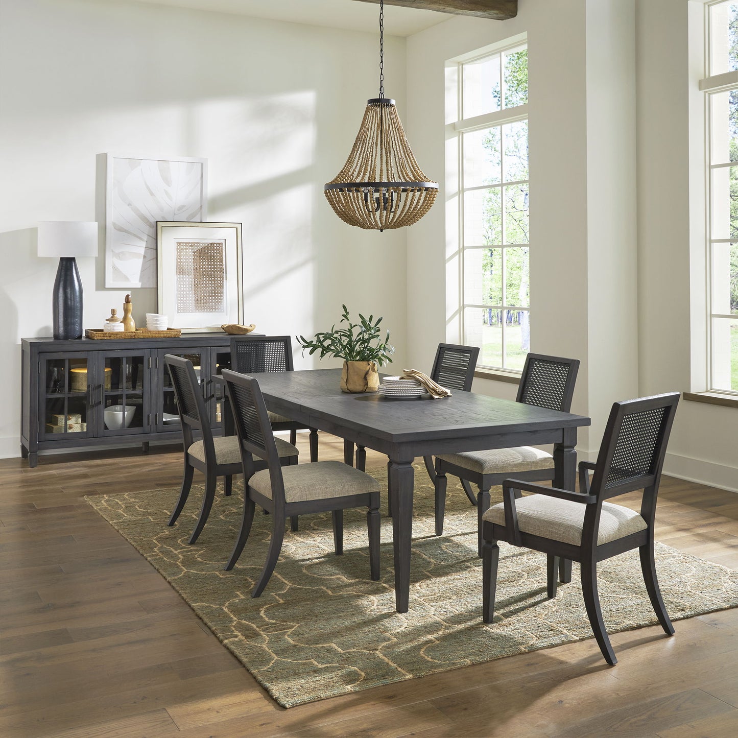 Caruso Heights - Opt Rectangular Table Set - Hornell Furniture Outlet