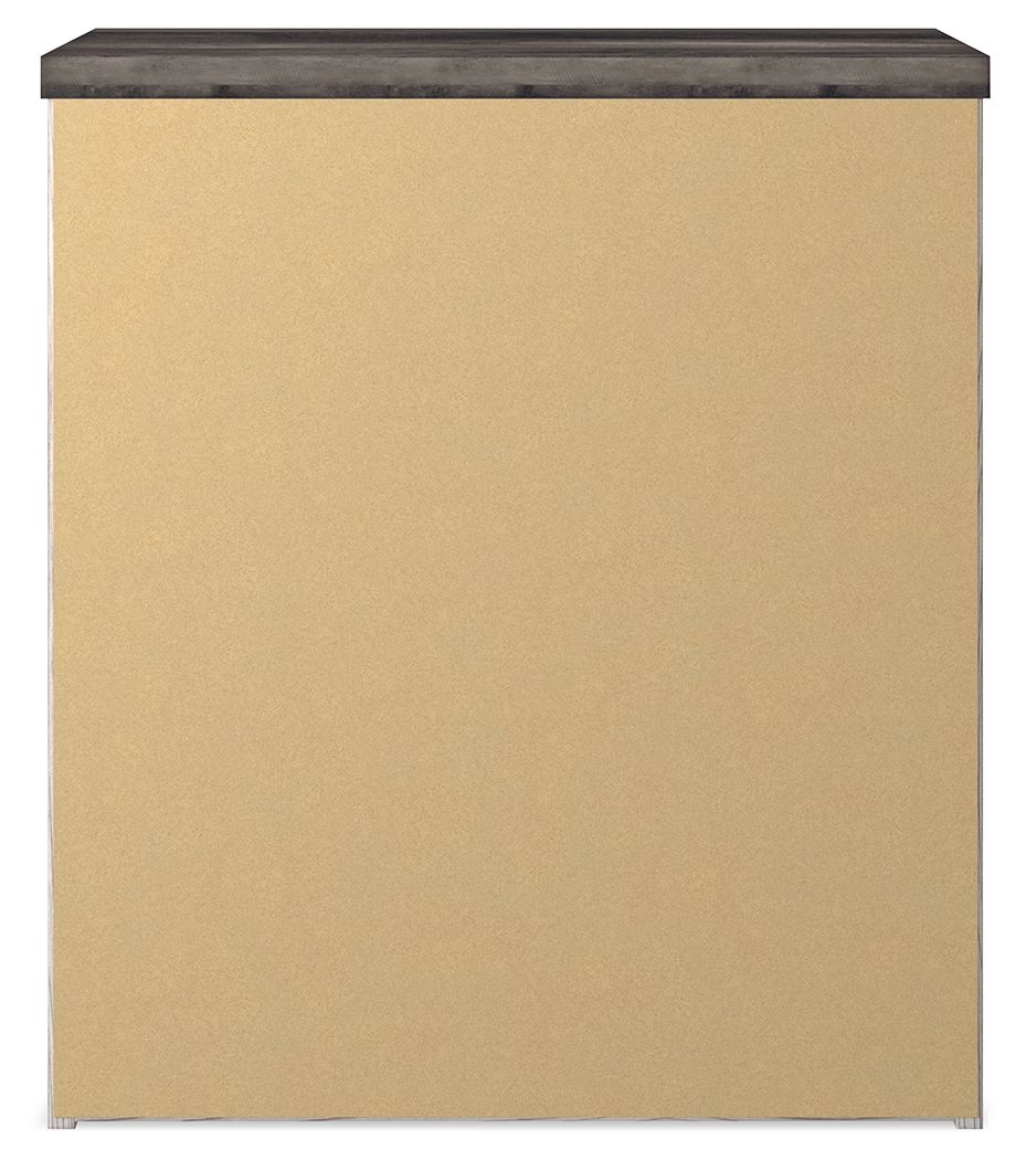Gerridan - Two Drawer Night Stand - White / Gray - Hornell Furniture Outlet