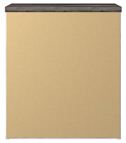 Gerridan - Two Drawer Night Stand - White / Gray - Hornell Furniture Outlet