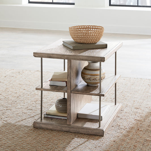 City Scape - End Table - Burnished Beige - Hornell Furniture Outlet