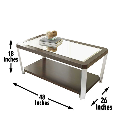 Truman - 3 Pieces Occasional Table Set - Brown - Hornell Furniture Outlet