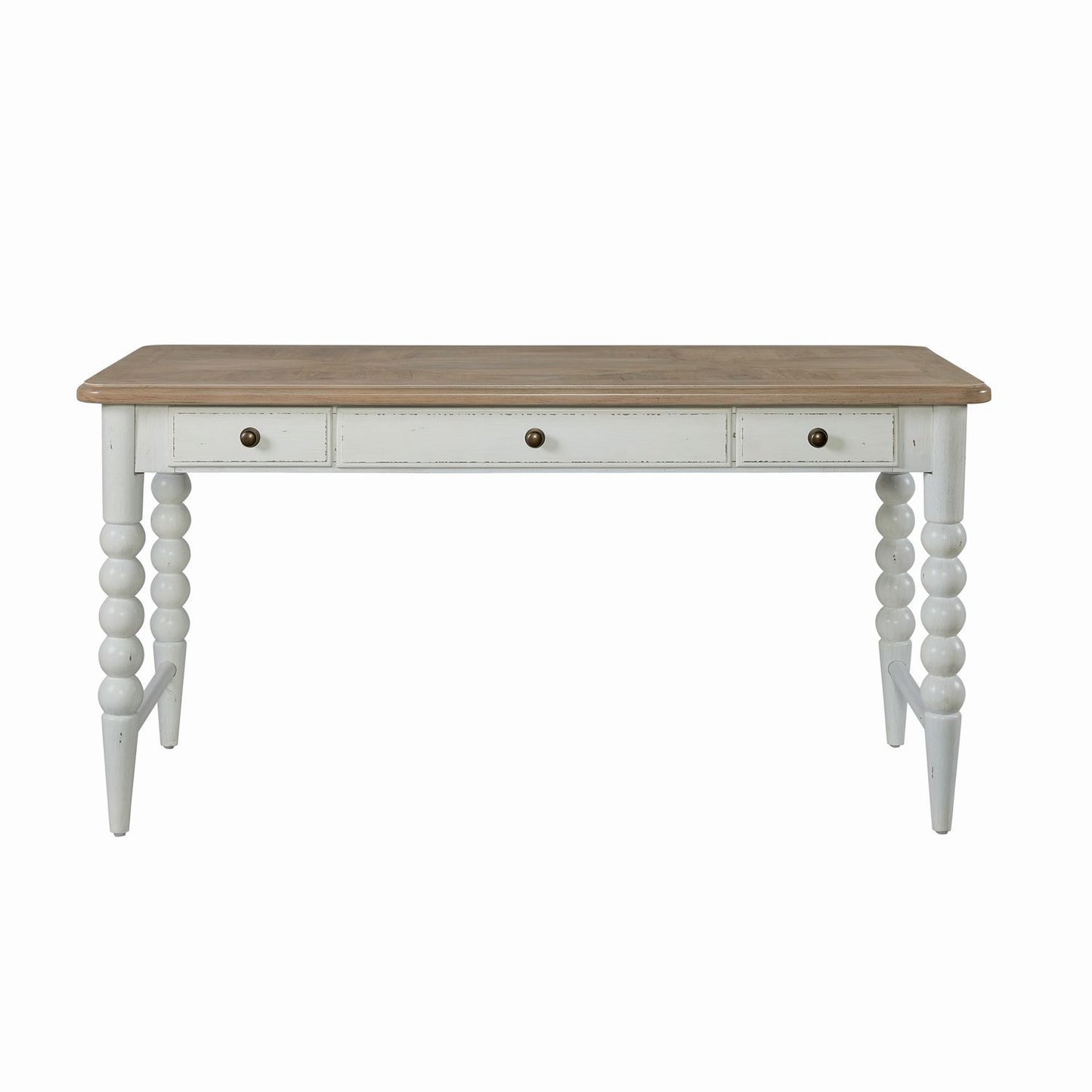 Turnberry Park - Writing Desk - Washed White & Toasted Oat - Hornell Furniture Outlet