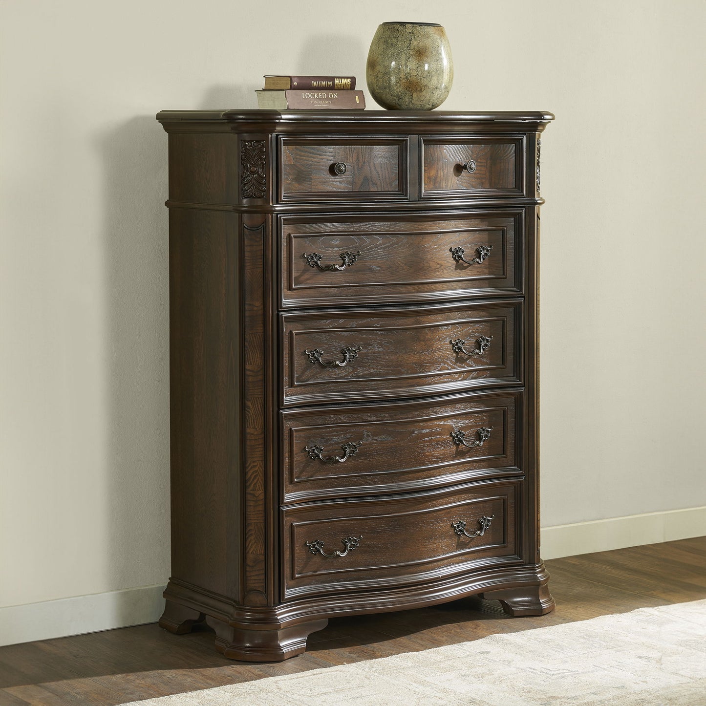 Royale - Lift Top Chest - Brown - Hornell Furniture Outlet