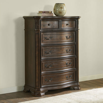 Royale - Lift Top Chest - Brown - Hornell Furniture Outlet
