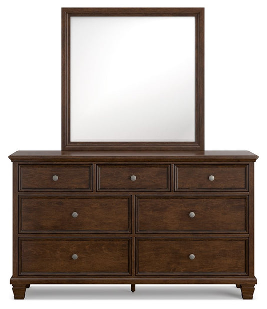 Danabrin - Brown - Dresser And Mirror - Hornell Furniture Outlet