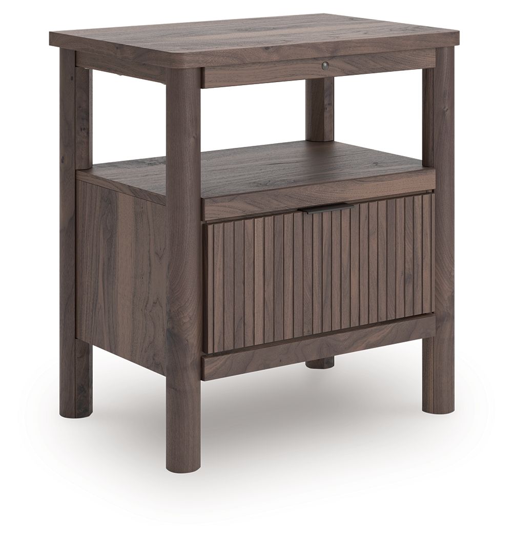 Pamytta - One Drawer Night Stand - Brown - Hornell Furniture Outlet