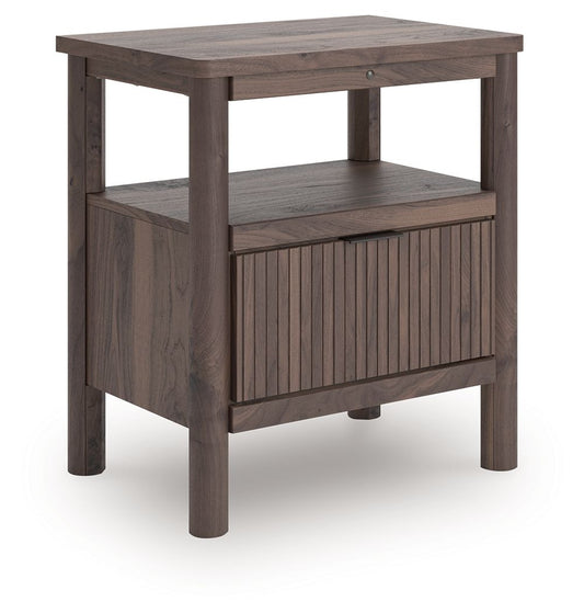 Pamytta - One Drawer Night Stand - Brown - Hornell Furniture Outlet