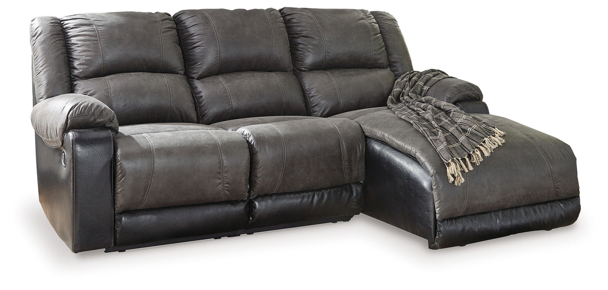 Nantahala - Reclining Sectional With Chaise - Hornell Furniture Outlet