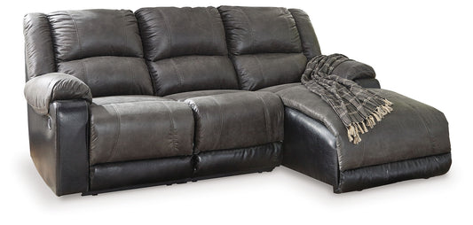 Nantahala - Reclining Sectional With Chaise - Hornell Furniture Outlet