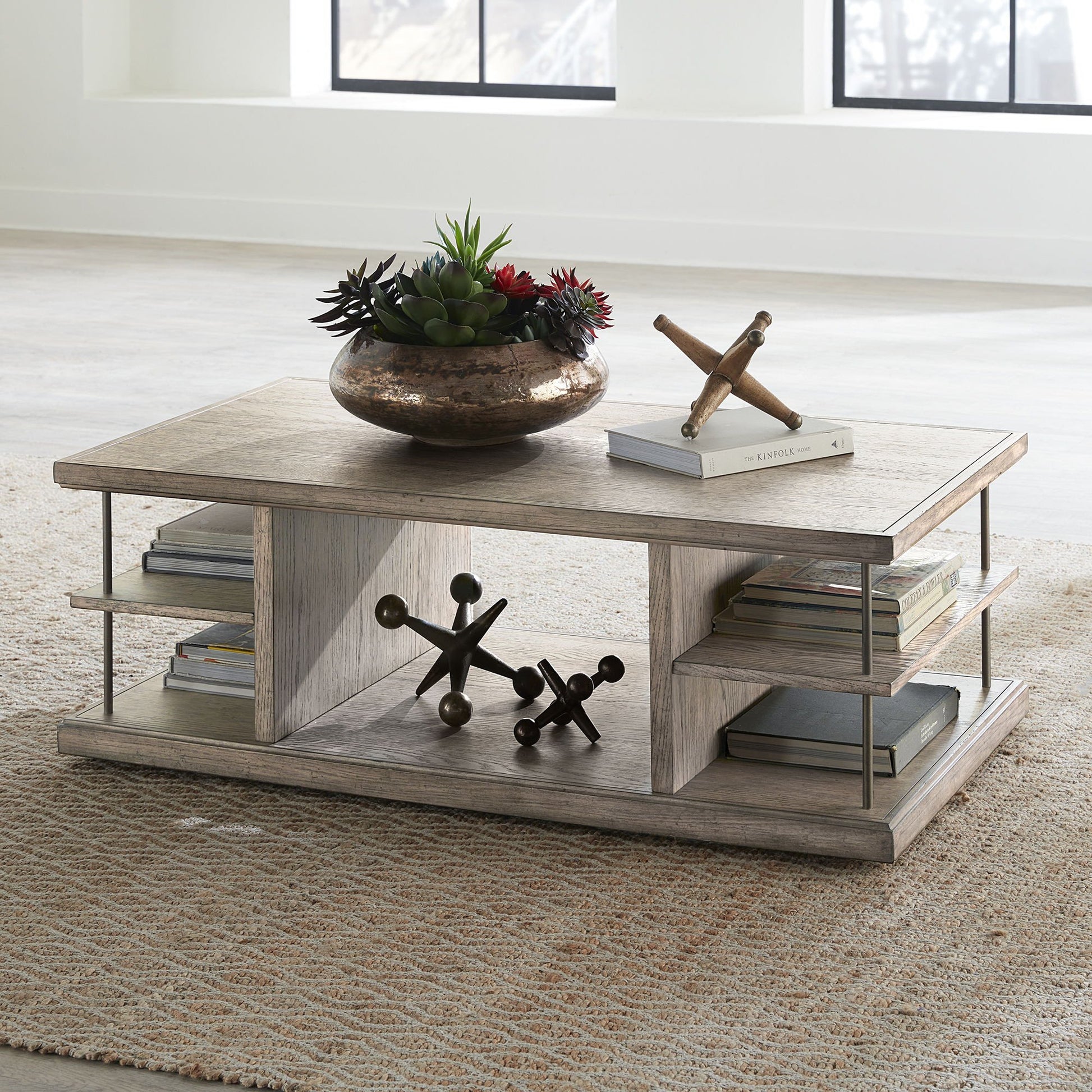 City Scape - Cocktail Table - Burnished Beige - Hornell Furniture Outlet