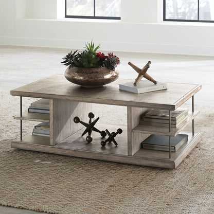 City Scape - Cocktail Table - Burnished Beige - Hornell Furniture Outlet