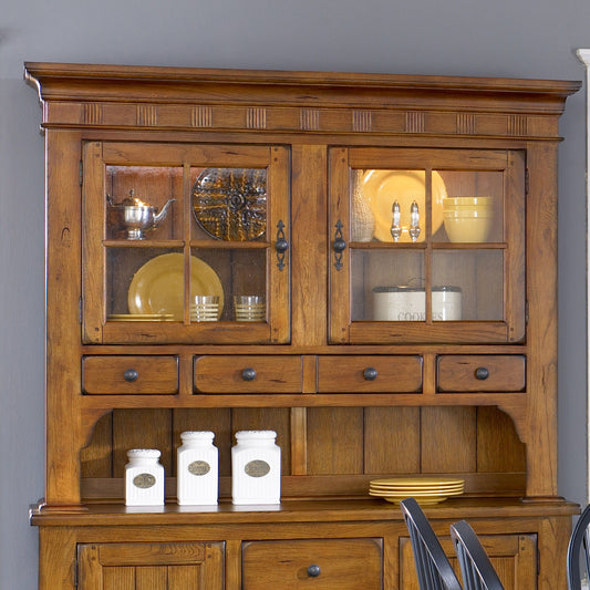 Treasures - Hutch - Light Brown - Hornell Furniture Outlet