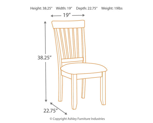 Berringer - Rustic Brown - Dining UPH Side Chair (Set of 2) - Hornell Furniture Outlet