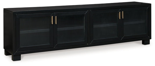 Winbardi - Black - Extra Large TV Stand - Hornell Furniture Outlet