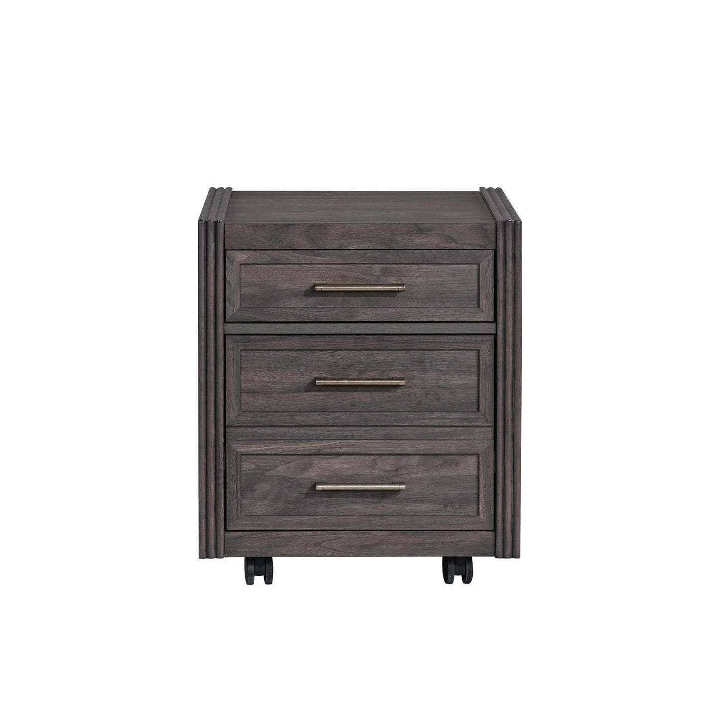 Modern Edge - Castered Filing Cabinet - Caffe - Hornell Furniture Outlet