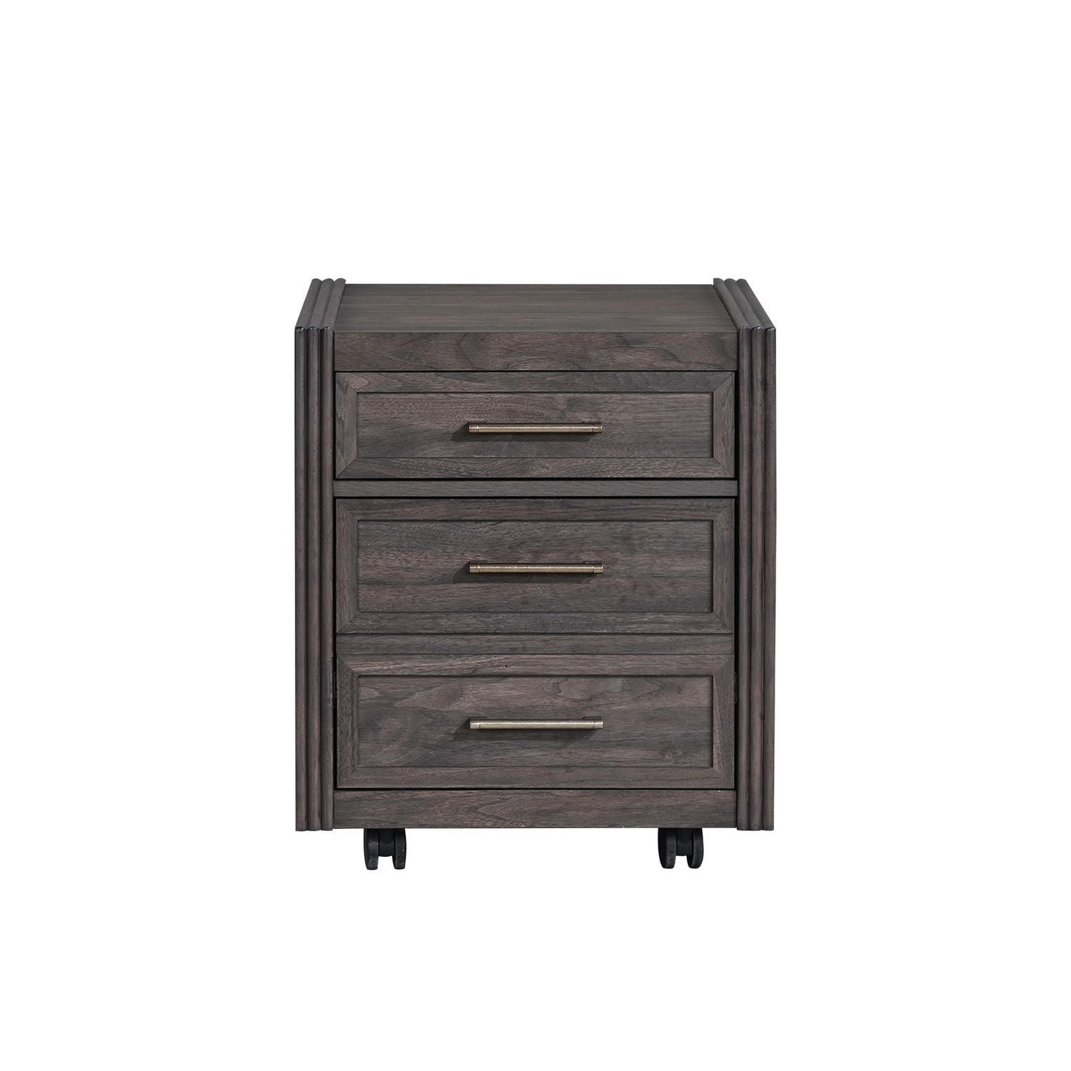 Modern Edge - Castered Filing Cabinet - Caffe - Hornell Furniture Outlet
