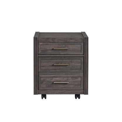 Modern Edge - Castered Filing Cabinet - Caffe - Hornell Furniture Outlet