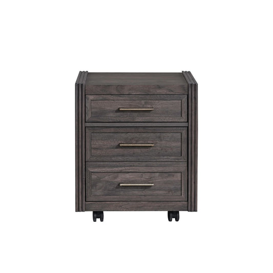 Modern Edge - Castered Filing Cabinet - Caffe - Hornell Furniture Outlet