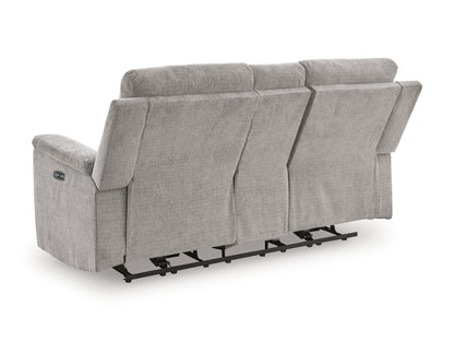 Barnsana - Dbl Power Reclining Loveseat With Console - Hornell Furniture Outlet