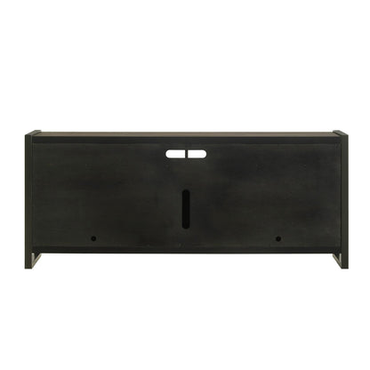 Fireplace TV Consoles - 686 78" Console With Fire FTS - Brown - Hornell Furniture Outlet