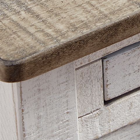 Adalane - White / Gray - Accent Table - Hornell Furniture Outlet