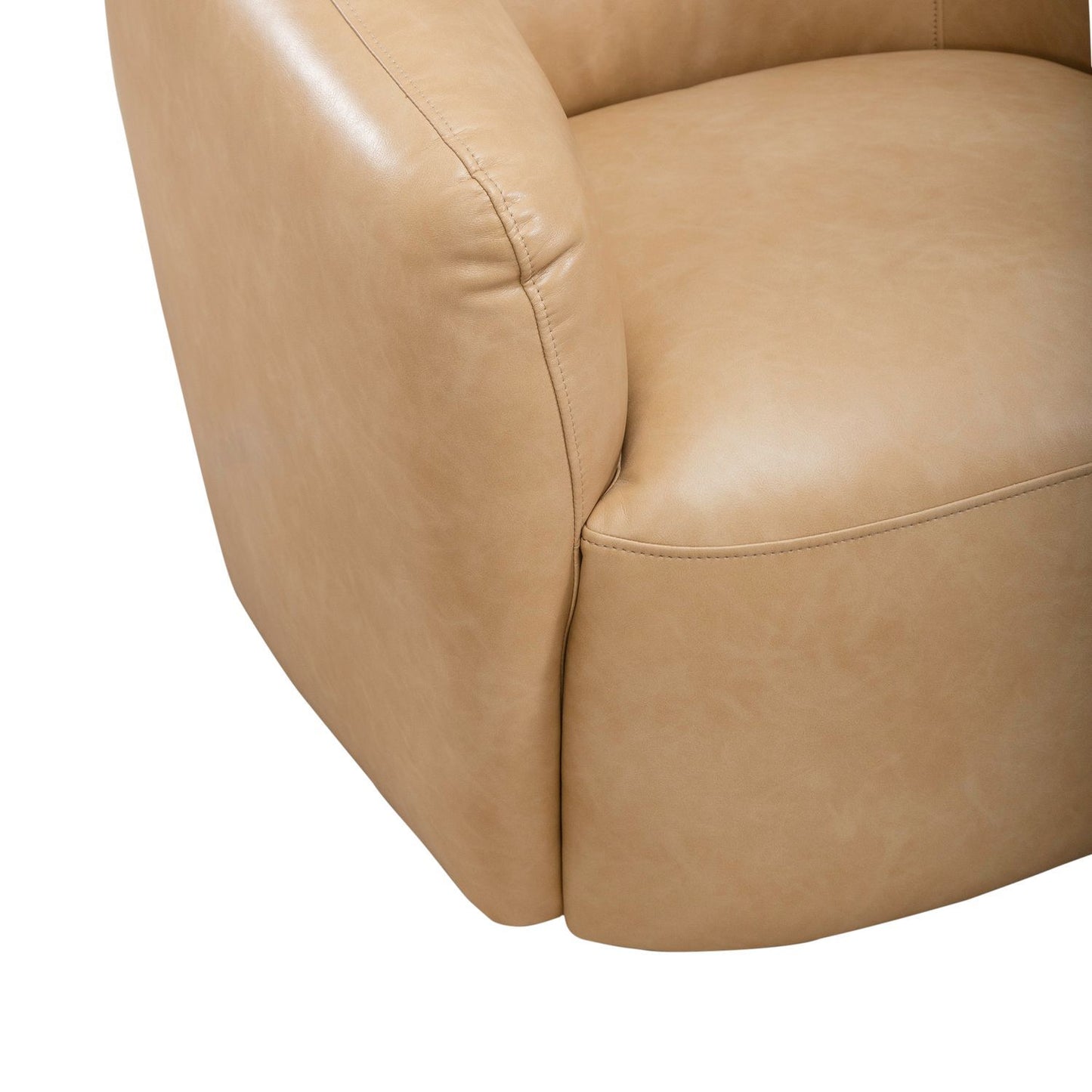 Donovan - Upholstered Swivel Accent Chair - Tan - Hornell Furniture Outlet
